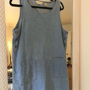 Eddie Bauer denim dress with side buttons size M
